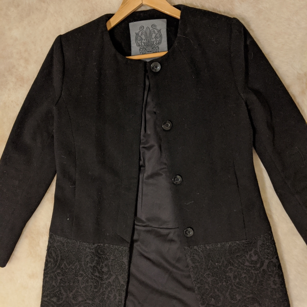 Forever New Australian Embossed Wool Coat